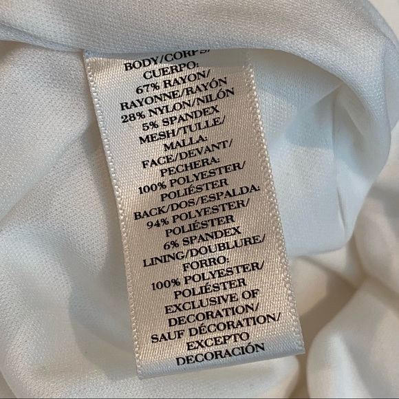 Ann Taylor Women’s Wear to Work Fitted Neutral Short Sleeve Midi Bodycon Dress 4 - Picture 12 of 15